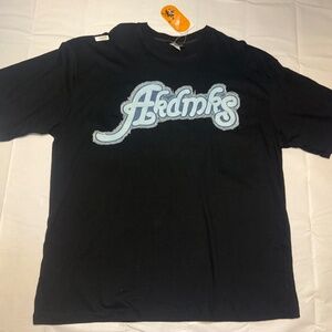 Akademiks Shirt Mens XXXL Black Akdmks Embroidered Logo Streetwear Short Sleeve